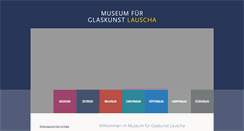 Desktop Screenshot of glasmuseum-lauscha.de
