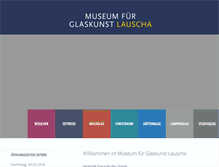 Tablet Screenshot of glasmuseum-lauscha.de